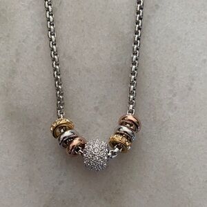 Swarovski Crystal Tri-color Necklace